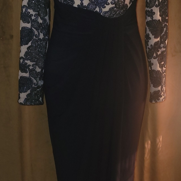 💋 Ralph Lauren Navy blue sequin dress💋 - Picture 4 of 9